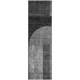 thumbnail image 2 of Addison Rugs Mayfield Washable Transitional Art Deco Charcoal Runner Rug, 2'3" x 7'6", 2 of 5