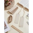thumbnail image 2 of 1 set 18Pcs Blank DIY Bookmark Unfinished Bookmarks with Jute Cord Pretty Book Marks for Women Book Lovers Teacher Appreciation Gifts Mother's Day New Year Birthday Gift 15x4.95x0.15cm Hole: 3.5mm, 2 of 3