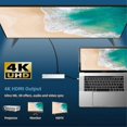 thumbnail image 2 of 8 In 1 Type-c Hub To Usb 3.0 Usb-c Hdmi Lan Rj45 Sd Tf Adapter For Macbook Laptop, 2 of 5