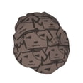 thumbnail image 2 of YFYANG Women's Double Waterproof Shower Cap, Brown Dog Art Doodle Reusable Hair Cap for All Hair Styles and Head Sizes, 2 of 9