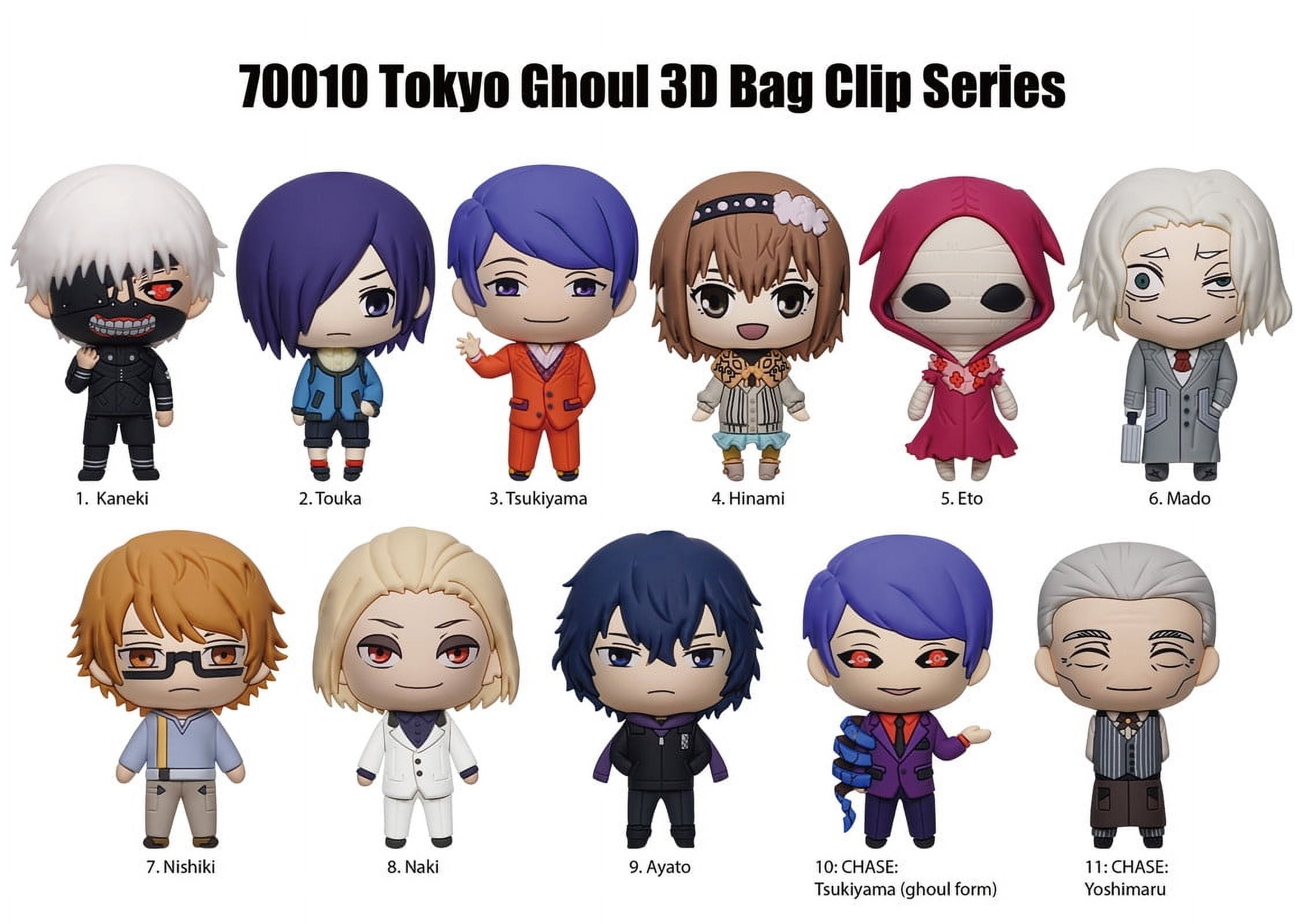 ヨルムンガンド A賞3点セット Tokyo Ghoul 3D Foam Bagclip - Collectible Series 1 - Walmart.com