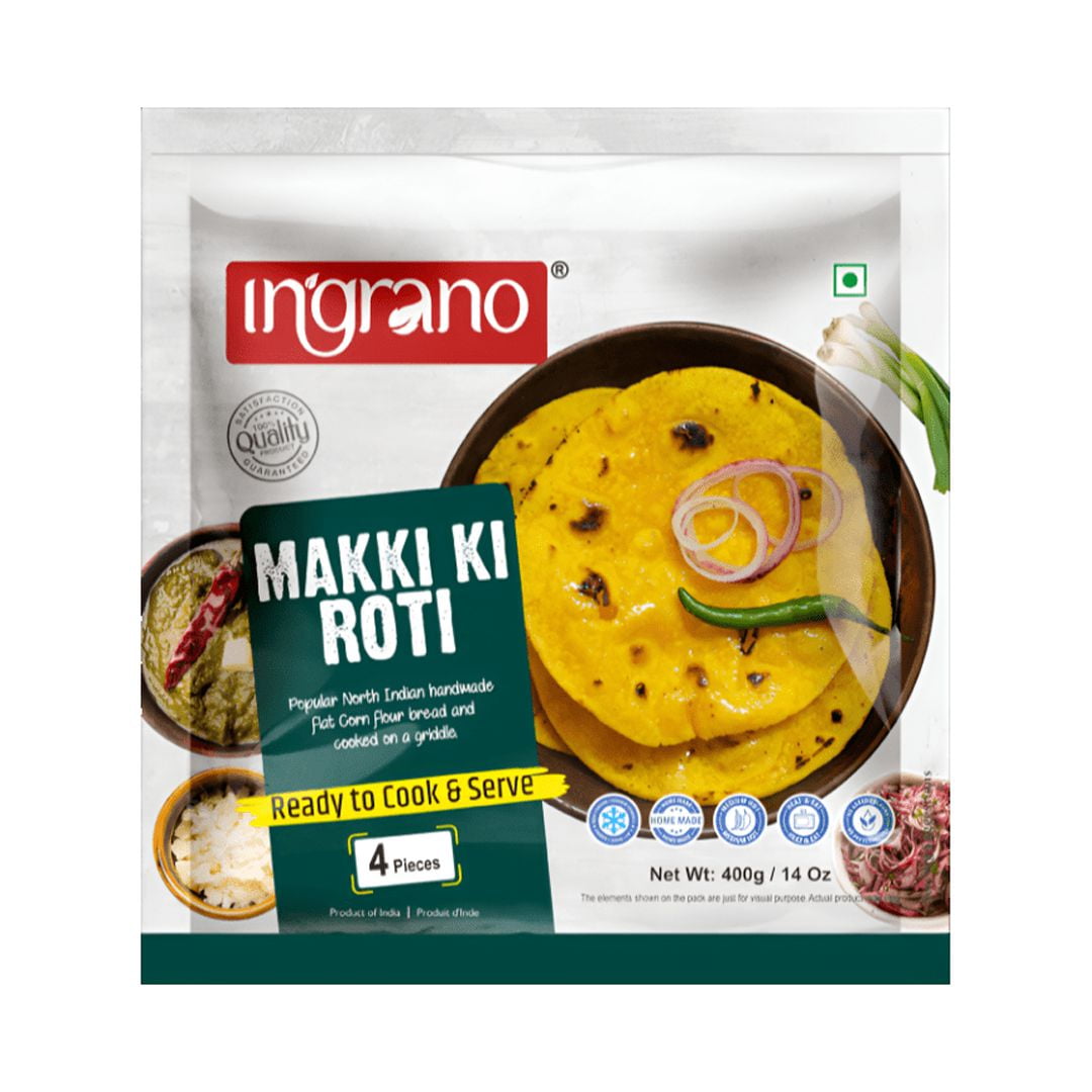 Ingrano Makki Ki Roti (4 Pièces) 400g