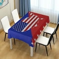 thumbnail image 7 of Coolnut Vintage American Flag Rectangle Tablecloth Spill-Proof Polyester Table Cloth Table Cover for Kitchen Dining Picnic Holiday Party Decoration,60"x108", 7 of 7