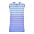 thumbnail image 5 of LODIENY Athletic Tank Tops for Men Casual Striped Color Block Printed Summer Sleeveless Scoop Neck Basic Workout Tees Tops Trendy Holiday Beach Tanks Shirts B-Purple M, 5 of 6