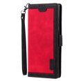 thumbnail image 4 of SaniMore for Samsung Galaxy S24 Ultra Case with Wristlet Strap PU Leather Shockproof TPU Shell Card Slots Cash Pocket Flip Kickstand Magnetic Closure Full Protective Business Wallet Cover, Red, 4 of 7