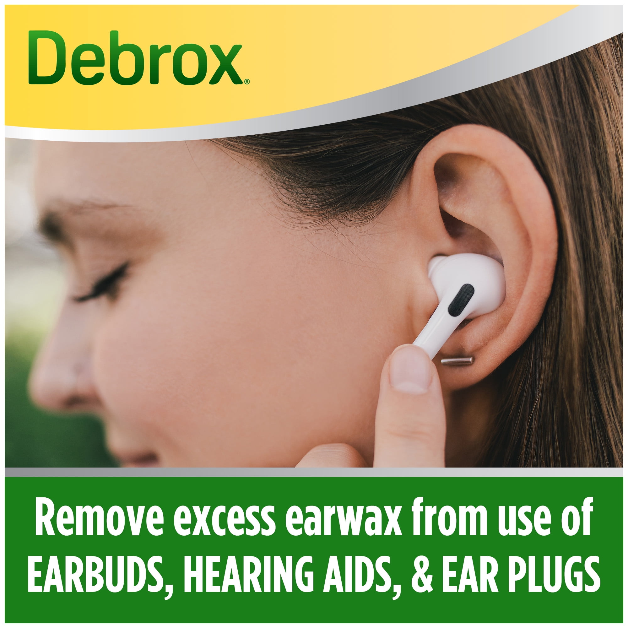 Debrox Ear Wax Removal Drops, Gentle Microfoam Ear Wax Remover, 0.5 fl
