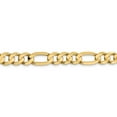 thumbnail image 3 of Diamond2Deal 10K Yellow Gold 8.75 mm Concave Figaro Chain Necklace for Mens 24", 3 of 6