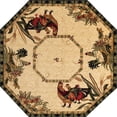 thumbnail image 2 of Rugs.com Pastoral Collection Rug – 8 Ft Octagon Cream Medium Rug Perfect For Living Rooms, Kitchens, Entryways, 2 of 9