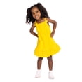 thumbnail image 3 of Wonder Nation Toddler Girls Sleeveless Cotton Dress with Scalloped Edge, Sizes 12M-5T, 3 of 8