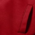 thumbnail image 4 of Guieoi Mens Coats and Jackets Winter Clearance Men's Fashion Winter Solid Color Loose Thick Warm Zipper Pocket Collar Red Black*Friday/Cyber*Monday Clearance, 4 of 9