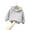 Gray, variant on Toddler Pullover Hoodie Long Sleeve Solid Basic Sweatshirt Soft Cotton Casual Oversized Hooded Top for Kids Boys Girls