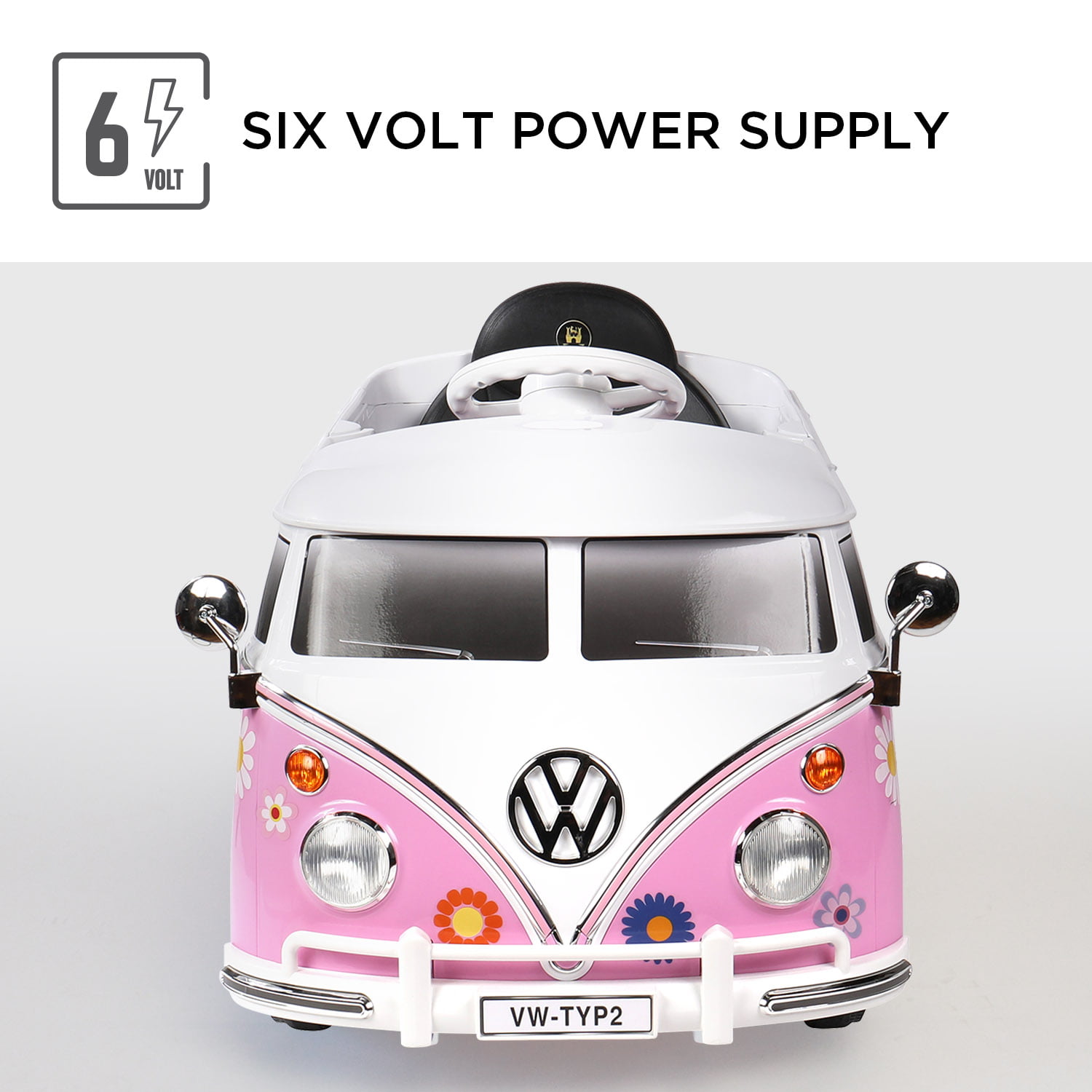 W487ACROB for sale online Rollplay 6V VW Battery Powered Bus Ride On Toy