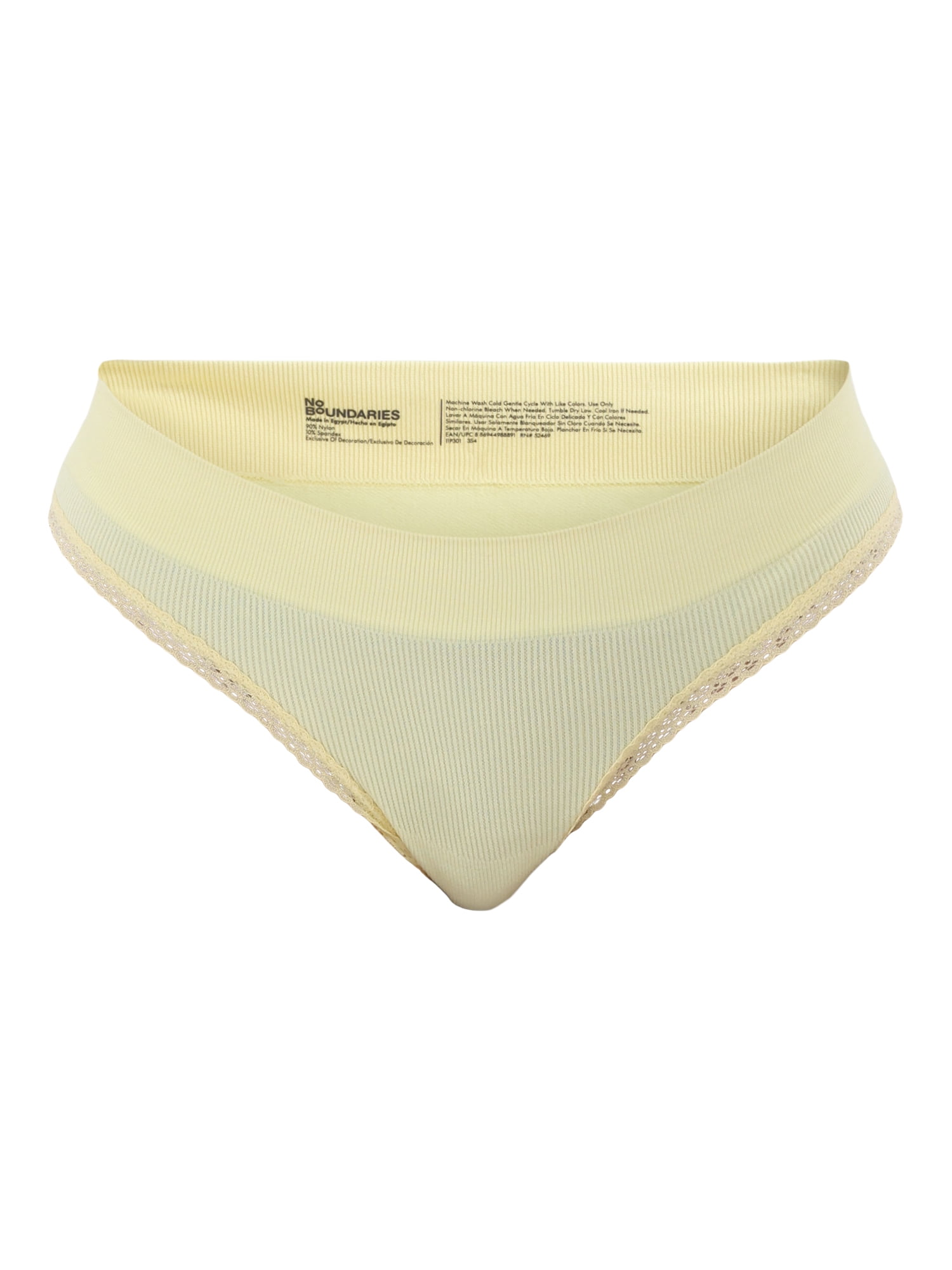 No Boundaries Women's Seamless Thong Panties, Women's