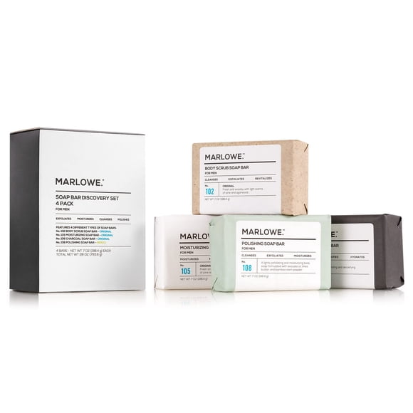 Set de jabón de regalo MARLOWE. Discovery para hombres con exfoliante