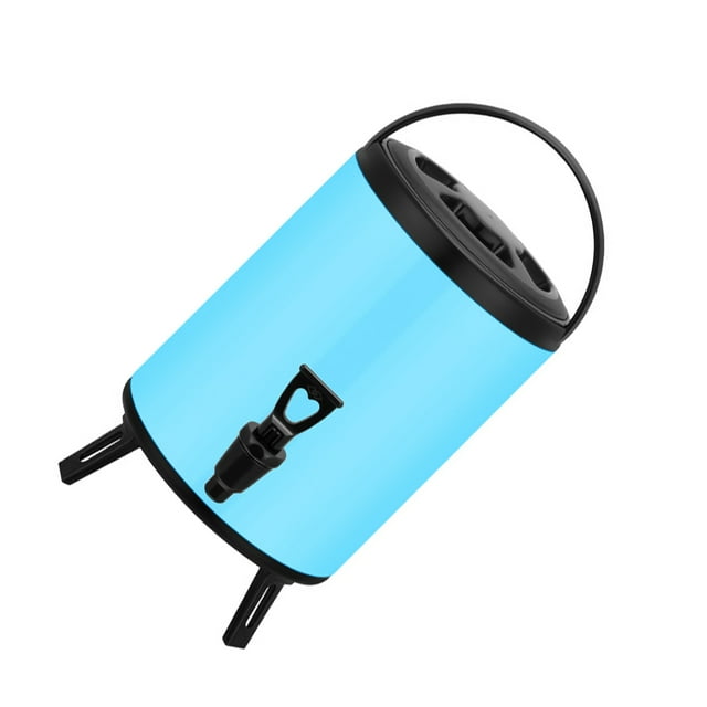 Cateissary Barriles aislantes de acero inoxidable de gran capacidad para almacenamiento de té imprescindibles para los amantes del té Teteras azul claro