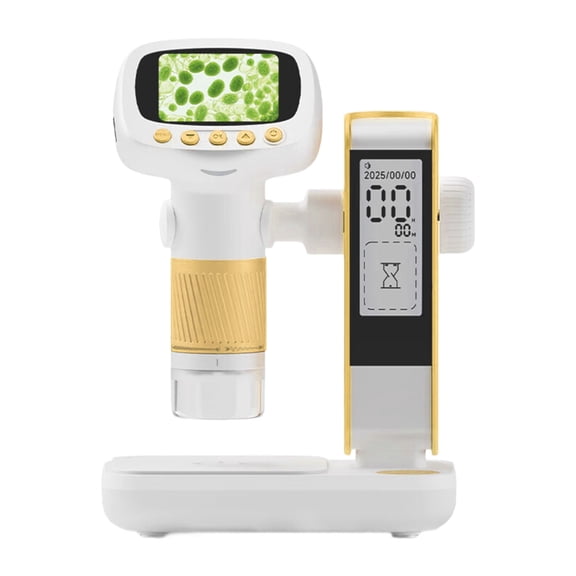 Children Microscope 1000X Magnification 2Inch Color Display Ergonomic Grip Microscope For Backyard Exploration