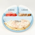 thumbnail image 4 of D-GROEE Baby Suction Plate - BPA Free Infant Newborn Utensil Set for Self-Training, Suction Three Grid Partitions Plates for Babies Toddlers, Dishwasher Microwave Safe, 4 of 7