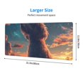 thumbnail image 2 of Rocae Starry Sky Cloud Puppy for Gaming Mouse Pad, Mouse Pad Large, Office Computer Keyboard Mousepad, Keyboard and Mouse Pad with Stitched Edges,31.5 x 11.8 in, 2 of 5