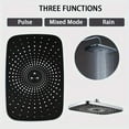 thumbnail image 7 of 12 Inch High Pressure Rain Shower Head Combo With Extension Arm- Wide Showerhead With 5 Handheld Water Spray - Adjustable Dual Showerhead With Anti-Clog Nozzles - Silver Chrome, 7 of 7