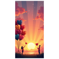 thumbnail image 2 of Romantic Heart Balloon Banner Sunset Scenery Backdrop Event Decor Photography Wedding Anniversary Valentines Background Party Display Engagement Celebration, 2 of 4