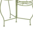 thumbnail image 5 of DecMode 19" x 18" x 21" 3 Tier Green Metal Starburst Plantstand, 5 of 9