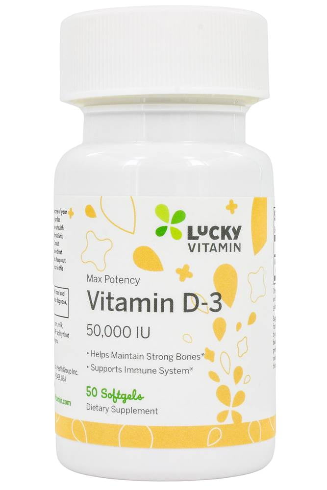 LuckyVitamin Vitamin D3 50000 IU 50 Softgels