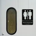 thumbnail image 4 of LOLIPPYY Washroom Signs Acrylic Black Rectangular Indoor Signage 1Pack, 4 of 8