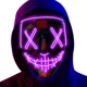 thumbnail image 2 of Halloween Scary Cosplay Mask With Purple Light UpGreenNosize Gao Jinjia unisex, 2 of 2