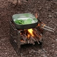 thumbnail image 4 of Barbecue en Acier Inoxydable Portable Pliable Lavable Réutilisable Grilles Amovibles Outils de Grillade de Fin de Semaine en Plein Air Grille Droite, 4 of 7