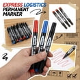 thumbnail image 2 of Permanent Marker | Oil Based Paint Marker | Water Resistant for Shipping and Office Marking, Blue, 2 of 6