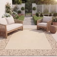 thumbnail image 3 of SAFAVIEH Courtyard Regent Oriental Indoor/Outdoor Area Rug, Natural/Brown, 5'3" x 7'7", 3 of 11