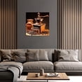 thumbnail image 5 of ZHONGYUTONG Coffee Canvas Wall Art Coffee Cup Bean Picture Kitchen Painting Dining Room Decor Artwork Framed (12.00" x 12.00"), 5 of 5