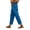Dark Blue, variant on kaondbfi Cotton Linen Pants Women Summer Casual Straight Leg Pants Elastic Waist Beach Trousers with Pockets