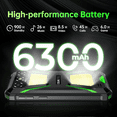 thumbnail image 5 of OUKITEL G5 Rugged Smartphone Unlocked - 16GB+64GB (1TB TF) Rugged Android Phone with Camping Light, 6300mAh Battery, 6.0" HD Screen Cell Phone, 13MP Main Camera, Face ID/GPS, Supports T-Mobile, Black, 5 of 9