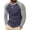Dark Blue, variant on Daiosportswear Men's Cotton Shirts Long Sleeve Casual T-Shirts Soft Crew Neck Shirts White-A XL
