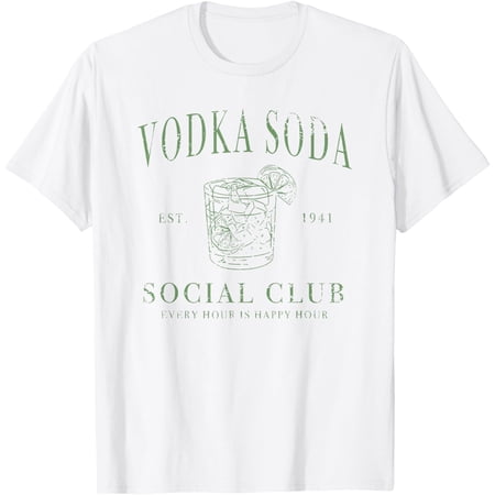 vodka soda social club T-Shirt mens t shirt,white,women,funny,misfits,men,journey