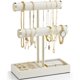 thumbnail image 1 of Soporte organizador para joyas Vlando, 2 niveles, soporte para pulseras, blanco, 1 of 6