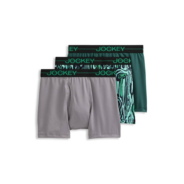 Jockey Boys' Microfiber Stretch Boxer Brief - 3 Pack