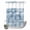 Mist Blue, variant on No Hook Shower Curtain, Turquoise Coastal Shower Curtains for Bathroom with See Through Top Window, Nautical Starfish Coral Jellyfish Shell Sea Waterproof & Washable Bath Curtain 60"x72"
