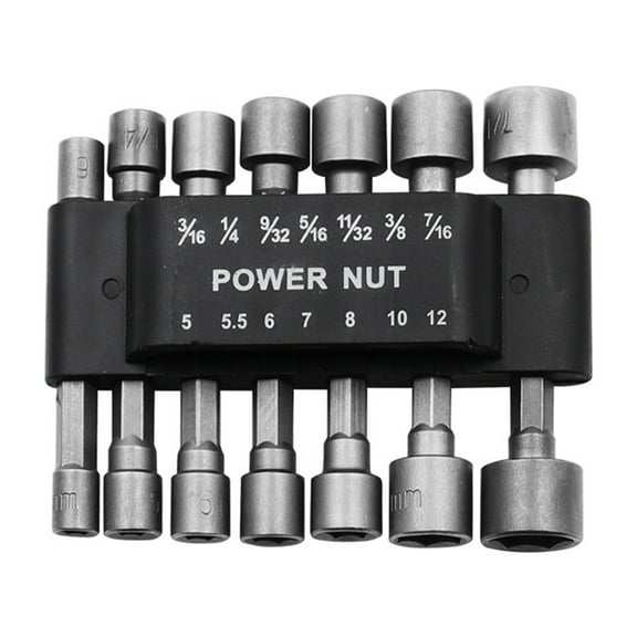 BELOWSYALER 9/14Pcs Socket Nut Driver Set Hexagonal Drill Bit Set Impacts Driver Socket Adapter for Hand Drill Electric Screwdriver