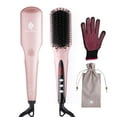 thumbnail image 5 of 2-in-1 Ionic Enhanced Hair Straightener Brush, 5 of 9