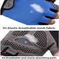 thumbnail image 3 of Guantes de gimnasio para entrenamiento físico, sin dedos, para hombres y mujeres, culturismo, ejercicio, guantes deportivos para ciclismo, bicicleta, antideslizantes y transpirables, 3 of 5