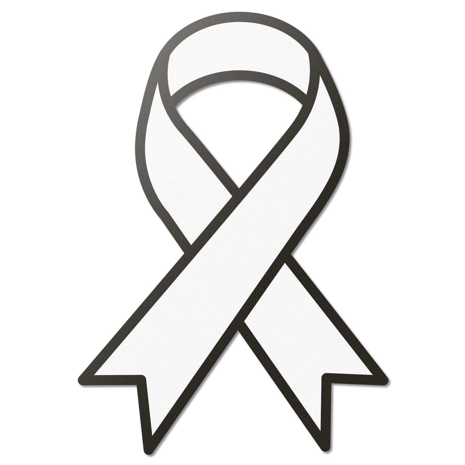 Lung Cancer Awareness Ribbon Vinyl Decal You Choose Size 4"-54" 