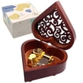 thumbnail image 1 of Caja de música Pursuestar Fur Elise de madera con forma de corazón, 10 x 9 cm, 1 of 7