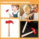 thumbnail image 4 of piezas de martillos de madera para niños Montessori, juguete de motricidad fina, herramientas de construcción para niños pequeños, juguete de martilleo de madera de simulación, color rojo, 4 of 8