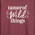 thumbnail image 3 of Instant Message - Tamer Of Wild Things - Women's Lightweight French Terry Long Sleeve Shirt, 3 of 6