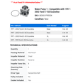 thumbnail image 2 of Water Pump 1 - Compatible with 1997 - 2002 Ford E-150 Econoline - Autopart Premium, 2 of 2