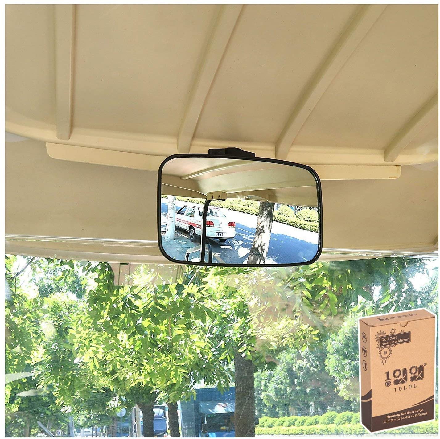 10L0L Golf Cart Mirror, Golf Cart Rear Interior View Mirror for EZGO Club Car Yamaha Parts Accessories