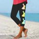 thumbnail image 2 of Pantalones de Ajuste Seco de la Moda de las Mujeres Imprimidas Leggings, Deporte de Yoga Elástico de Poliéster Elástico Respirable, 2 of 8