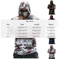 thumbnail image 3 of Zysthvn Athletic Shirts for Men Long Sleeve Beach Fishing Sun Protection Tshirts for Men Hooded with Face Mask Lightweight Camo Tops, 3 of 3